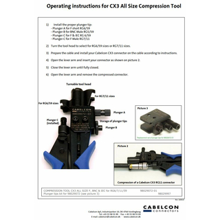 Cabelcon CX3 All Size Tool F-Kompressionszange (Verpresswerkzeug)