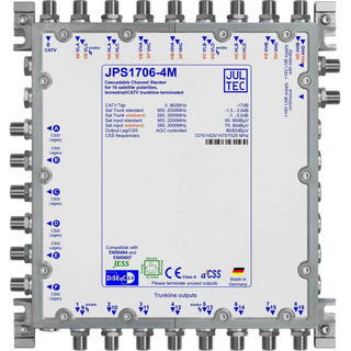 Jultec JPS1706-4M JESS EN50607 Einkabelumsetzer fr 4 Satelliten (6x4 UBs/IDs/Umsetzungen)