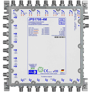 Jultec JPS1708-4M JESS EN50607 Einkabelumsetzer fr 4 Satelliten (8x4 UBs/IDs/Umsetzungen)