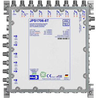 Jultec JPS1706-8T/M JESS EN50607 Einkabelumsetzer fr 4 Satelliten (6x8 UBs/IDs/Umsetzungen)