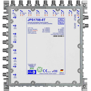 Jultec JPS1708-8T/M JESS EN50607 Einkabelumsetzer fr 4 Satelliten (8x8 UBs/IDs/Umsetzungen)