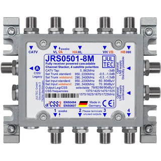 Jultec JRS0501-8M/T - Unicable Multischalter (1x8 UBs/IDs/Umsetzungen- aCSS2 Technologie)