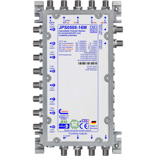 Jultec JPS0508-16M (Gen 2) Unicable/JESS Multischalter (8x16 UBs/IDs/Umsetzungen- aCSS2 Technologie)