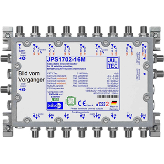 Jultec JPS1702-16M (Gen 2) JESS EN50607 Einkabelumsetzer fr 4 Satelliten (2x16 UBs/IDs/Umsetzungen- aCSS2 Technologie)