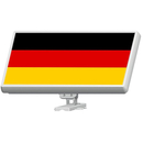 Deutschland Fahne Motiv Aufkleber fr SelfSat H30D-Serie...