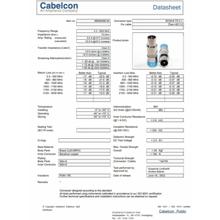 Cabelcon IECM-56-CX3 5.1 - blau- IEC-Kompressionsstecker fr RG6 (7mm) Koaxkabel (wasserdicht)