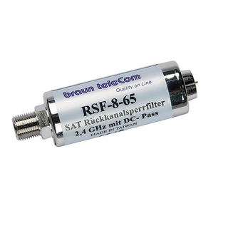 braun teleCom Rckkanalsperrfilter RSF-8-65 SAT, bis 2400 MHz / Sperrbereich 5-80 MHz