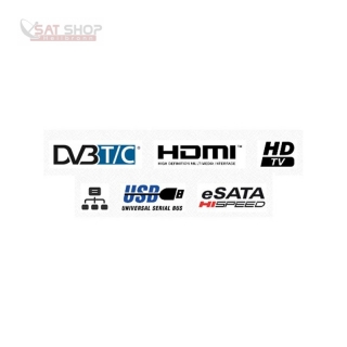 GigaBlue Ultra UE 1x DVB-S2 + 1x DVB-C/T2 Tuner + 2000GB 2.5 Festplatte (Sat/Kabel/DVB-T2 Combo-Receiver)