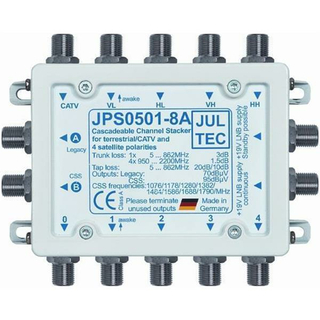 Unicable Umsetzer JULTEC JPS0501-8A/M/T/TN (erweiterbar bis auf mehrere 100 Teilnehmer / Made in Germany)