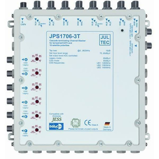 Jultec JPS1706-3T JESS-Einkabel-Schalter terminiert (erweiterbar bis auf mehrere 100 Teilnehmer / Made in Germany)