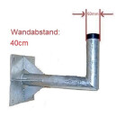 Wandhalter 30/40/55/60cm Wandabstand (60mm Mastdurchmesser für z.B. Wavefrontier T90)