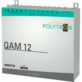 Kopfstation POLYTRON QAM 12 EM fr 12 Transponder (DVB-S/S2 Umsetzung QPSK-QAM auf DVB-C)