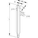 Staberder- Kreuzerder 2,0 Meter verzinkt (Kleinhuis 313/2)