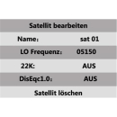 Satfinder SF-3000 digital mit LCD-Anzeige (Satellitenerkennung/Transponderanzeige/Kompass)