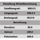 Satfinder SF-3000 digital mit LCD-Anzeige (Satellitenerkennung/Transponderanzeige/Kompass)