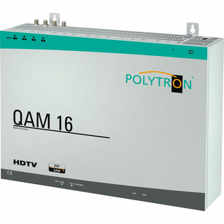 Kopfstation POLYTRON QAM 16 EM fr 16 Transponder (DVB-S/S2 Umsetzung QPSK-QAM auf DVB-C)