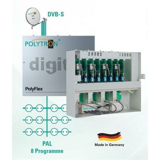Kopfstation POLYTRON PolyFlex DPM-S444 Stereo fr 8 Programme (DVB-S Umsetzung QPSK / PAL)