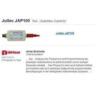 Jultec JAP310TRS programmierbare Antennendose fr Unicable / JESS (Schutzschaltung/ Durchgangsdosedose / 10db)
