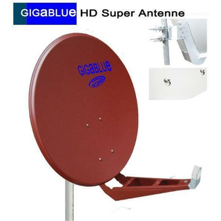 GigaBlue 85 HD Premium Satantenne (stabiler Doppel-Feedarm / rot)