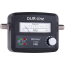 Dur-Line SF-2400 Pro Satfinder Zeigermessgerät mit Anzeige für 22 KHz DiSEq & 14/18 Volt-Anzeige (Low-Highband)