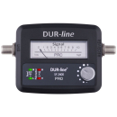 Dur-Line SF-2400 Pro Satfinder Zeigermessgerät mit Anzeige für 22 KHz DiSEq & 14/18 Volt-Anzeige (Low-Highband)