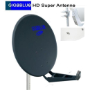 GigaBlue 100 HD Premium Satantenne (stabiler Doppel-Feedarm / in hellgrau, anthrazit oder rot)