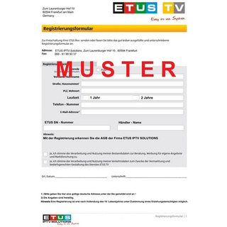 ETUS IPTV Version3 1080p Full HD schwarz mit 1 Jahr/2 Jahren Laufzeit