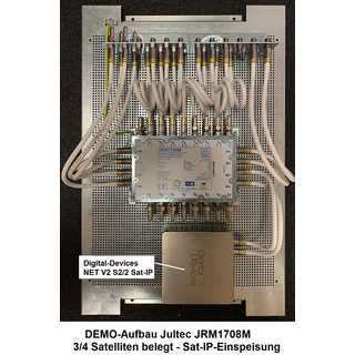 Jultec JRM1708M Multischalter 17/8 fr 4 Satelliten - voll receivergespeist ohne Stromanschluss (Kaskade)