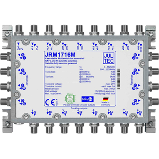 Jultec JRM1716M Multischalter 17/16 fr 4 Satelliten - voll receivergespeist ohne Stromanschluss (Kaskade)