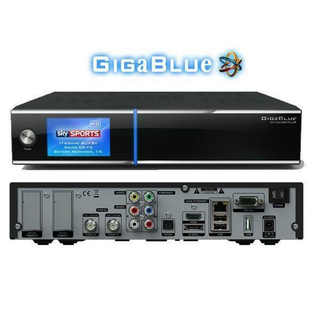 GigaBlue HD Quad Plus schwarz 2x DVB-S2 + 1x DVB-C/T2 Tuner (PVR-ready)