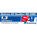 Opticum AX Quadbox HD 2400 4x DVB-C Tuner 1000GB 2.5" Festplatte