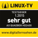 Opticum AX Quadbox HD 2400 1x DVB-S2 + 1x DVB-C Tuner 2000GB 2.5" Festplatte