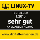 Opticum AX Quadbox HD 2400 1x DVB-S2 + 3x DVB-C Tuner 1000GB 2.5" Festplatte