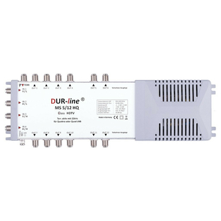 Multischalter DUR-LINE 5/12 mit Netzteil + 22khz Generator (Quad-LNB-tauglich)