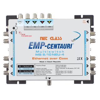 EMP Centauri Ethernet-over-Coax (EoC) Multischalter 5/10 NEU-4 (1Gbit)