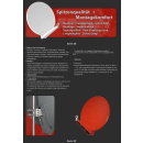 Gibertini SE 85 Premium Sat-Antenne (vormontierte Premium Qualität in hellgrau, anthrazit oder rot)