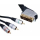 Scart - 3x CINCH YUV Verbindungskabel 5m HIGH QUALITY