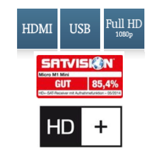 Micro M1 mini HD+ inkl 6 Monate HD+ (Easyfind2 tauglich)