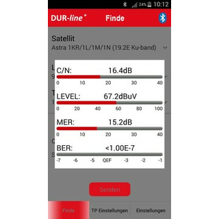 Dur-Line SF 4000 Bluetooth Satfinder digital (Handy-/Tablet-BT Anbindung)