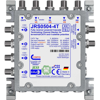 Jultec JRS0504-4M/T - Receiver Powered Stacker (Unicable Multischalter)