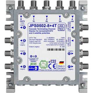 Unicable Umsetzer JULTEC JPS0502-8+4T (erweiterbar bis...