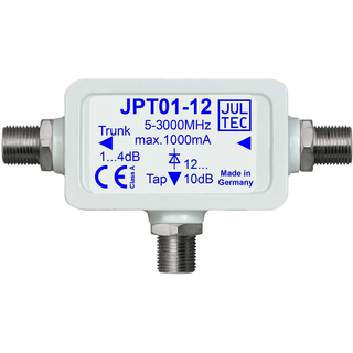 Jultec JPT01-12 Breitband-Einfachabzweiger fr Einkabelsysteme (Jultec Passive Tab / 12dB Abzweig)