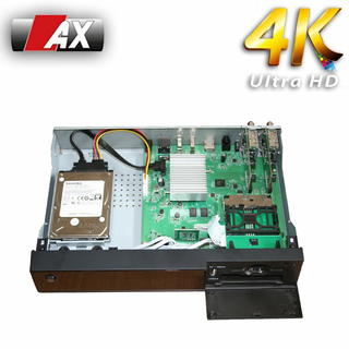 AX 4K-Box HD51 (UHD / 2160p) Linux E Receiver mit Wechseltuner DVB-S2 / DVB-S2X / DVB-C / DVB-T2 HEVC H.265)