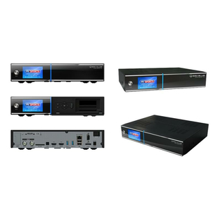 GigaBlue UHD Quad 4K Sat- / Hybrid Receiver 2x DVB-S2 (FBC-Tuner) + DVB-C/T/T2 Tuner 4000GB 2.5 Festplatte