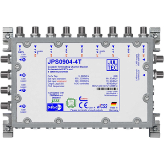Jultec JPS0904-4T Unicable EN50494 Einkabelumsetzer fr 2 Satelliten (4x4 UBs/IDs/Umsetzungen)