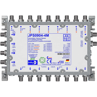 Jultec JPS0904-4M Unicable EN50494 Einkabelumsetzer fr 2 Satelliten (4x4 UBs/IDs/Umsetzungen)