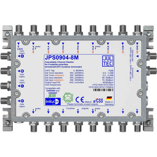 Jultec JPS0904-8M Unicable EN50494 Einkabelumsetzer fr 2 Satelliten (4x8 UBs/IDs/Umsetzungen)