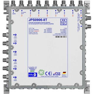 Jultec JPS0906-8T Unicable EN50494 Einkabelumsetzer fr 2 Satelliten (6x8 UBs/IDs/Umsetzungen)