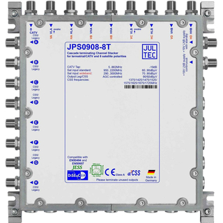 Jultec JPS0908-8T Unicable EN50494 Einkabelumsetzer fr 2 Satelliten (8x8 UBs/IDs/Umsetzungen)