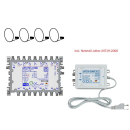 Jultec JPS1701-16MN JESS EN50607 Einkabelumsetzer für 4 Satelliten (1x16 UBs/IDs/Umsetzungen)